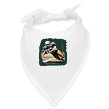 American Football - Spieler - Logo - Touchdown - Bandana - Weiß - Vorne
