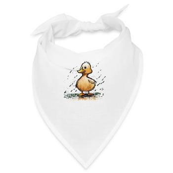 Gauner die Ente - Bandana - Weiß - Vorne