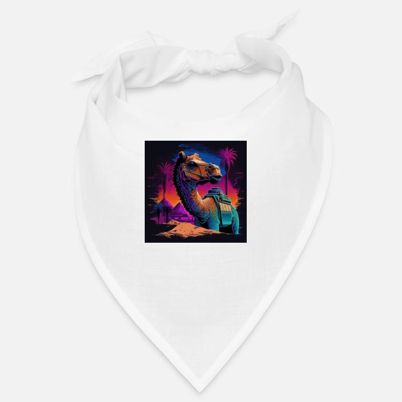 Camel aux couleurs néon, synthwave / 80s Bandana