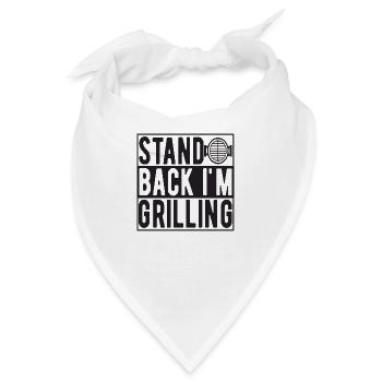 Stand Back i´m Grilling - Bandana - Weiß - Vorne