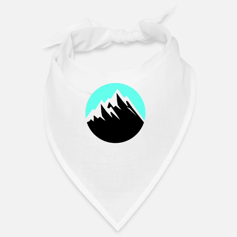 Montagnes - Bandana - blanc