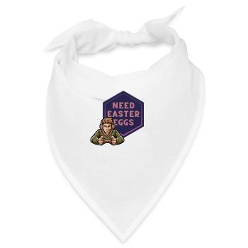 Need Easter Eggs - Bandana - Weiß - Vorne