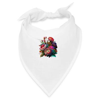 ORIGINELLE BLUMENSTRÄUSSE - Bandana - Weiß - Vorne