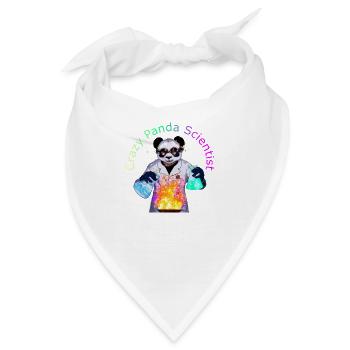 Crazy Panda Scientist - Bandana - Weiß - Vorne