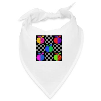 Apfel - Bandana - Weiß - Vorne