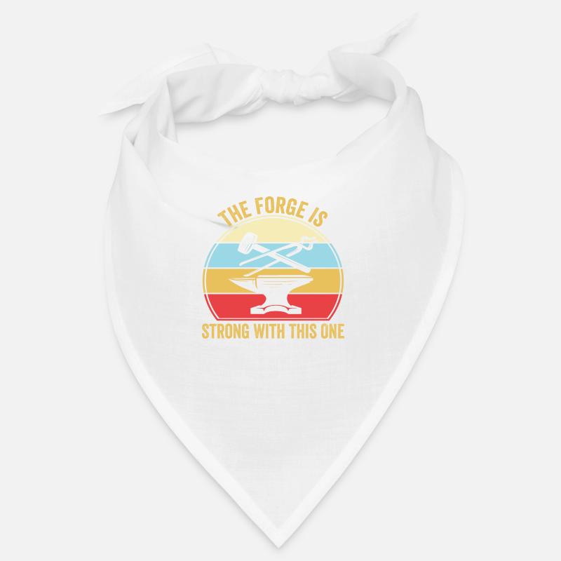 The Forge Is Strong With This One - Bandana - Weiß
