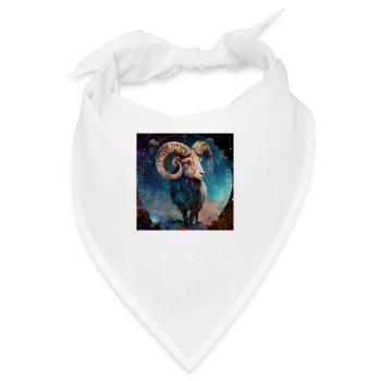 Sternzeichen Widder " Sternzeichen Widder" - Bandana - Weiß - Vorne