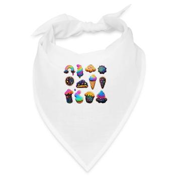KEKSE - EISCREME - Bandana - Weiß - Vorne