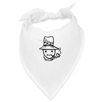 Leprechaun St. Patrick Tag - Bandana - Weiß - Vorne