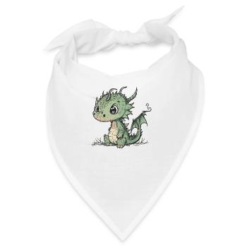 Cute Little Dragon - Bandana - Weiß - Vorne