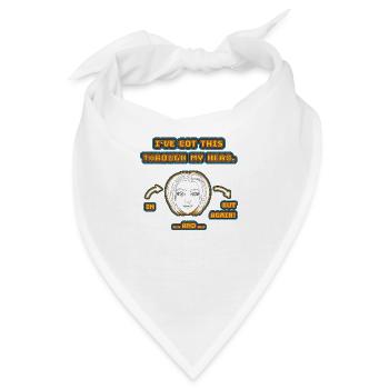 witziges Nicht-Nachdenken-Design / lustige Sprüche - Bandana - Weiß - Vorne