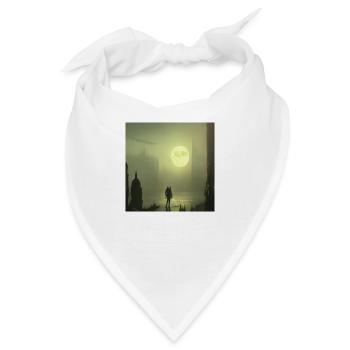 Vollmond in der Stadt - Bandana - Weiß - Vorne