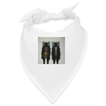 Fotografisches Portrait zwei grosser Insekten - Bandana - Weiß - Vorne