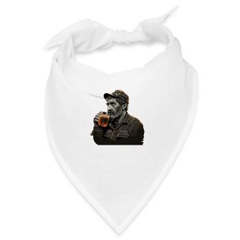 Unter Tage Bergbau Bier trinker - Bandana - Weiß - Vorne