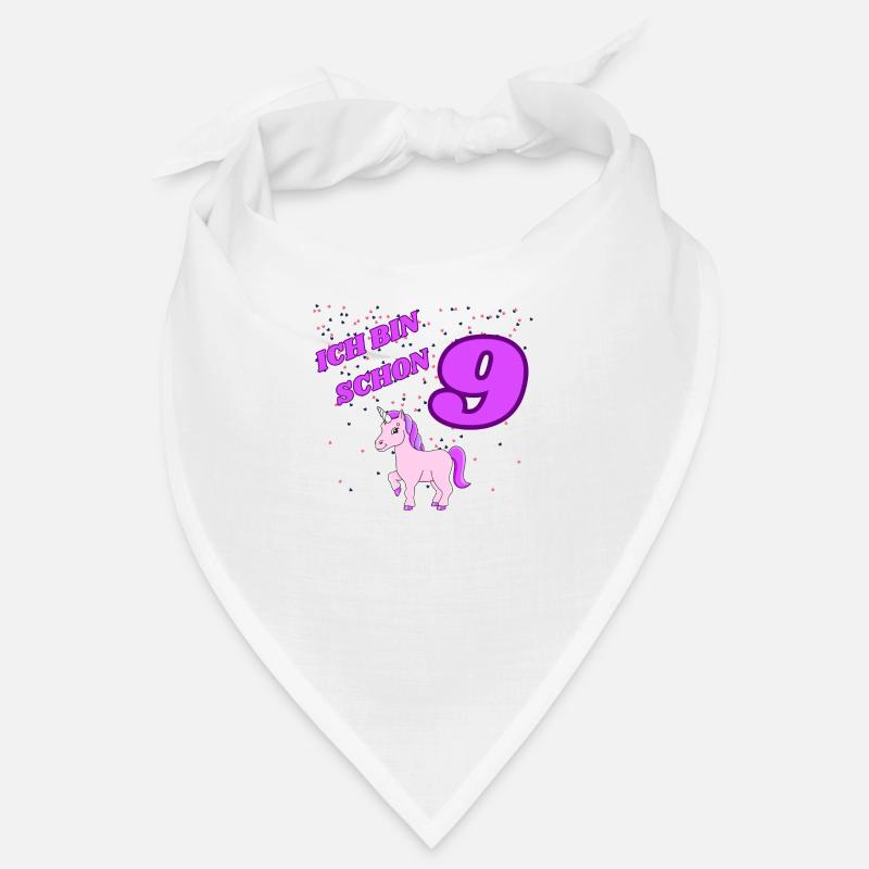 ICH BIN SCHON 9 Geburtstag Mädchen Bandana