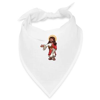 Jesus Christus - Bandana - Weiß - Vorne