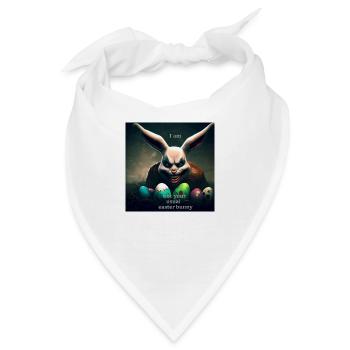 Böser Osterhase - Bandana - Weiß - Vorne