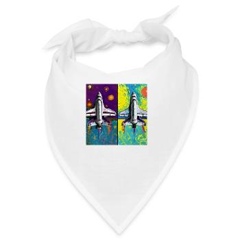 Space Shuttle Van Gogh - Bandana - Weiß - Vorne