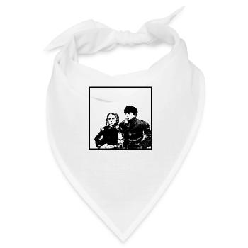 Paarporträt Anjesenamon und Tutanchamun - Bandana - Weiß - Vorne