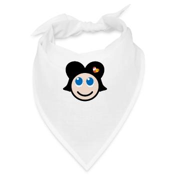 Elsässisches Lächeln - Bandana - Weiß - Vorne