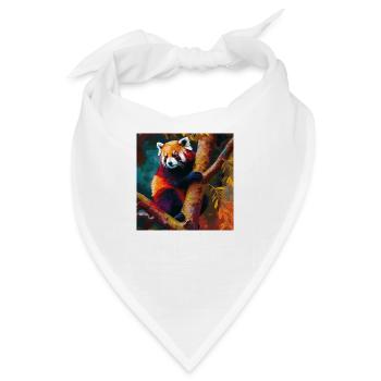 Roter Panda Aussichtspunkt - Bandana - Weiß - Vorne
