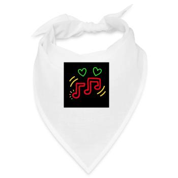 Music - Bandana - Weiß - Vorne
