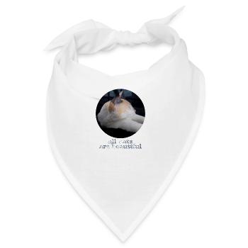 Alle Katzen sind schön - Bandana - Weiß - Vorne