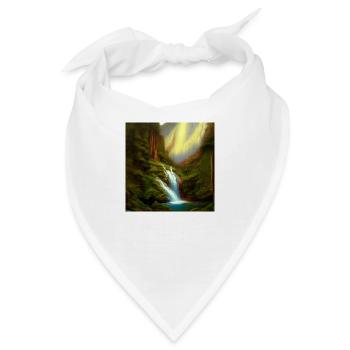 Wasserfall - Bandana - Weiß - Vorne