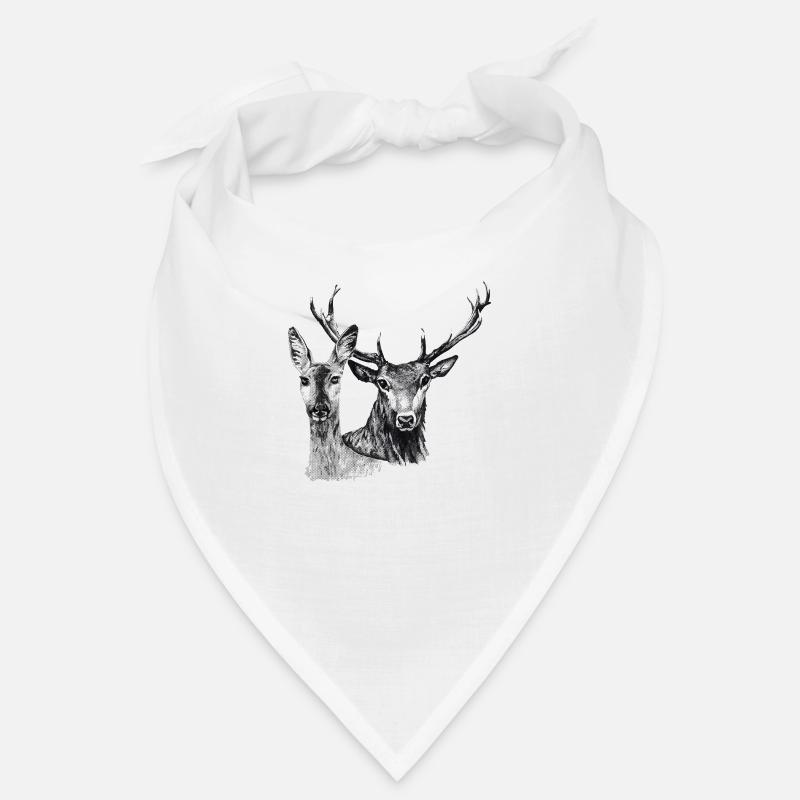Cerfs et biche Bandana