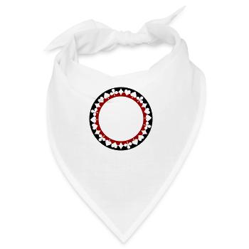 Kranz Spielkarten Skat zweifarbig - Bandana - Weiß - Vorne