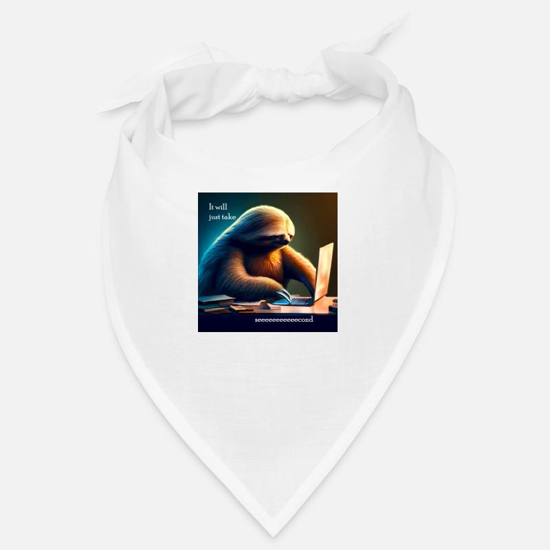 Sloth working in IT Bandana