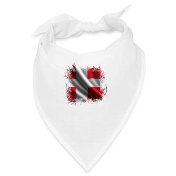 Dänemark Kopenhagen Dänisch Skandinavien Flagge Dansk - Bandana - Weiß - Vorne