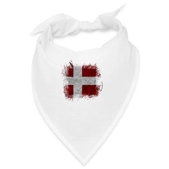 Dänemark Kopenhagen Dänisch Skandinavien Flagge Dansk - Bandana - Weiß - Vorne