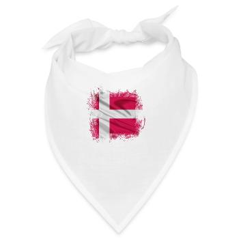 Dänemark Kopenhagen Dänisch Skandinavien Flagge Dansk - Bandana - Weiß - Vorne