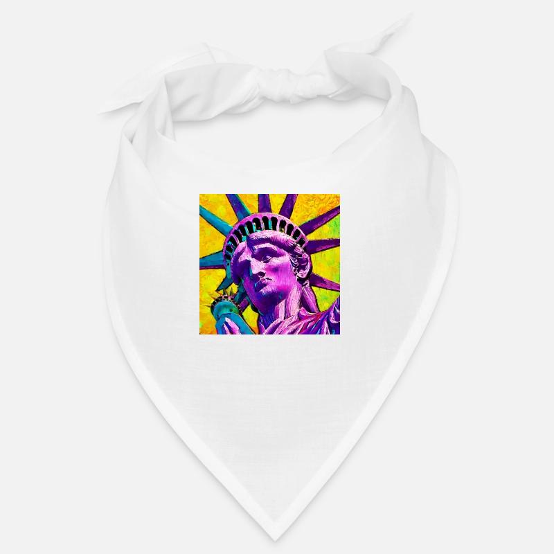 Freiheitsstatue - Bandana - Weiß