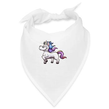 Berühmtes Einhorn - Bandana - Weiß - Vorne