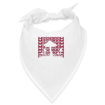 Mushroom - Bandana - Weiß - Vorne