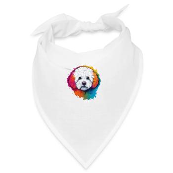 Bichon Frise - Bandana - Weiß - Vorne