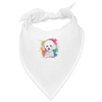 Bichon Frise - Bandana - Weiß - Vorne