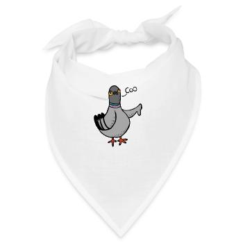 Gurren / Buh-Taube - Bandana - Weiß - Vorne