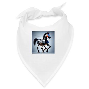 Roboterpferd Version 2 - Bandana - Weiß - Vorne