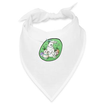Osterhase - Bandana - Weiß - Vorne
