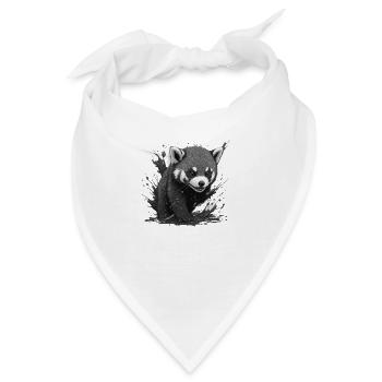 panda - Bandana - Weiß - Vorne