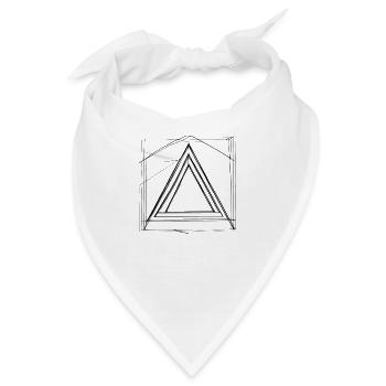 So faszinierend wie ein Dreieck - Bandana - Weiß - Vorne