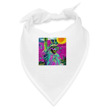 Van Gogh Freiheitsstatue - Bandana - Weiß - Vorne
