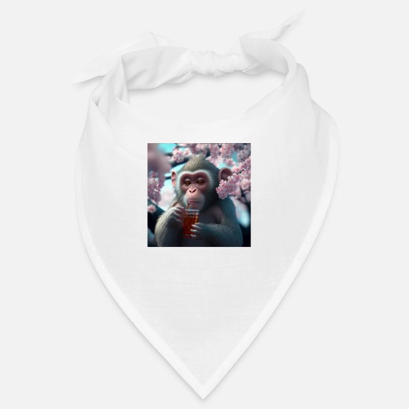 Äffchen mit Getränk Geschenk Bandana
