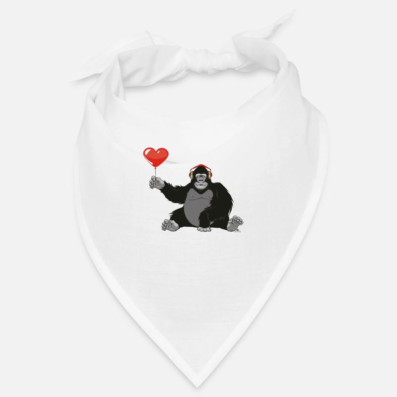 Gorilla mit Herz Bandana