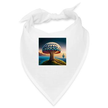 Mushroom comic - Bandana - Weiß - Vorne