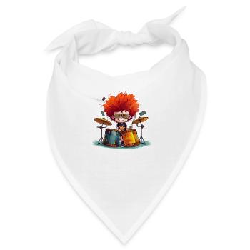 Drummer Boy - Bandana - Weiß - Vorne