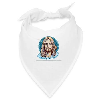 Jesus Christ #08 - Bandana - Weiß - Vorne